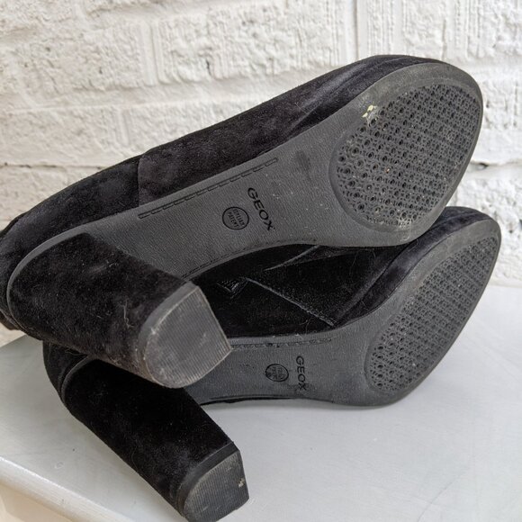 GEOX SUEDE HEELED BOOTS - Picture 7 of 9